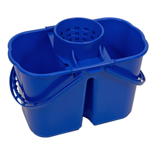 Wiadro dwukomorowe CleanPRO, niebieskie, 8L+7L - 361182