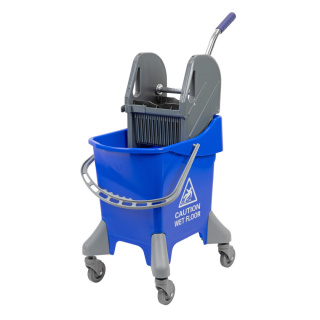 Wózek do sprzątania z prasą CleanPRO, niebieski, 31L - 358116