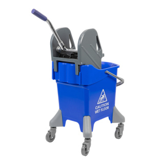 Wózek do sprzątania z prasą CleanPRO, niebieski, 31L - 358116