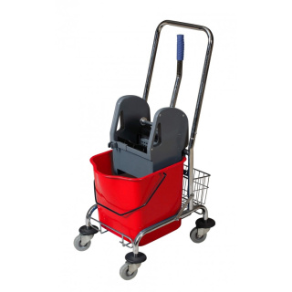 Wózek do sprzątania z prasą i uchwytem CleanPRO, niebieski, 25L - 358897